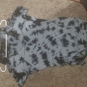 Rock & Republic Tie Dye Studded Shirt